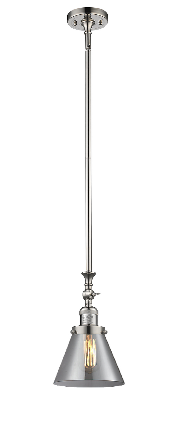 LED Mini Pendant by Innovations - Franklin Restoration Collection, Polished Nickel Finish - 206-PN-G43-LED