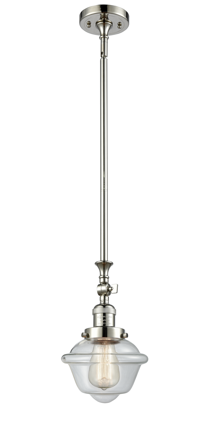One Light Mini Pendant by Innovations - Franklin Restoration Collection, Polished Nickel Finish - 206-PN-G532