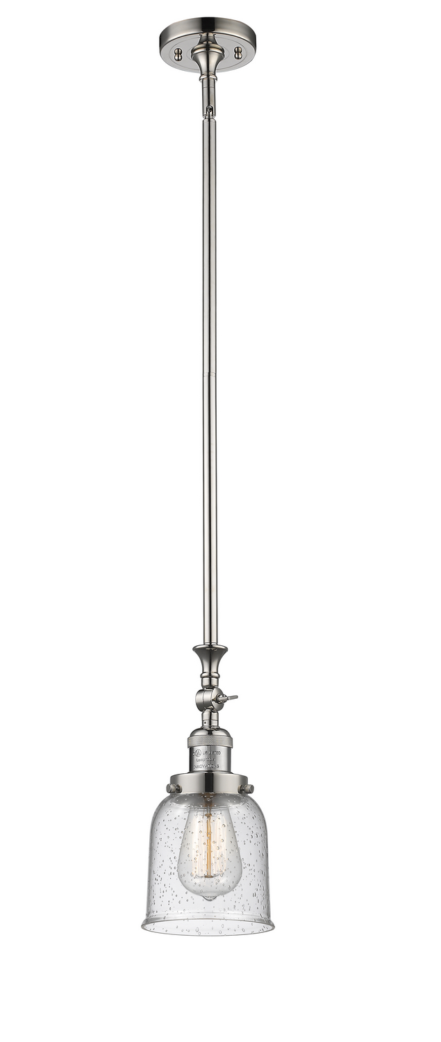 One Light Mini Pendant by Innovations - Franklin Restoration Collection, Polished Nickel Finish - 206-PN-G54