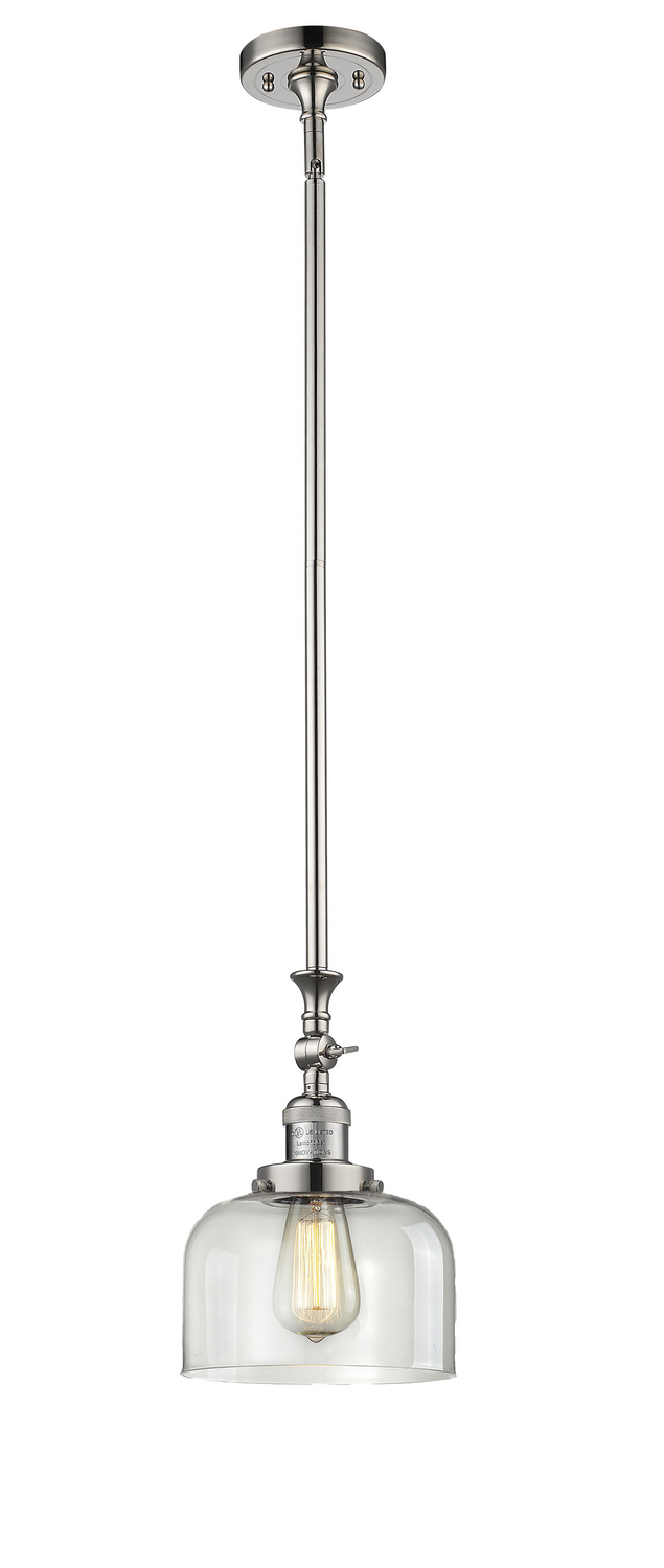 LED Mini Pendant by Innovations - Franklin Restoration Collection, Polished Nickel Finish - 206-PN-G72-LED