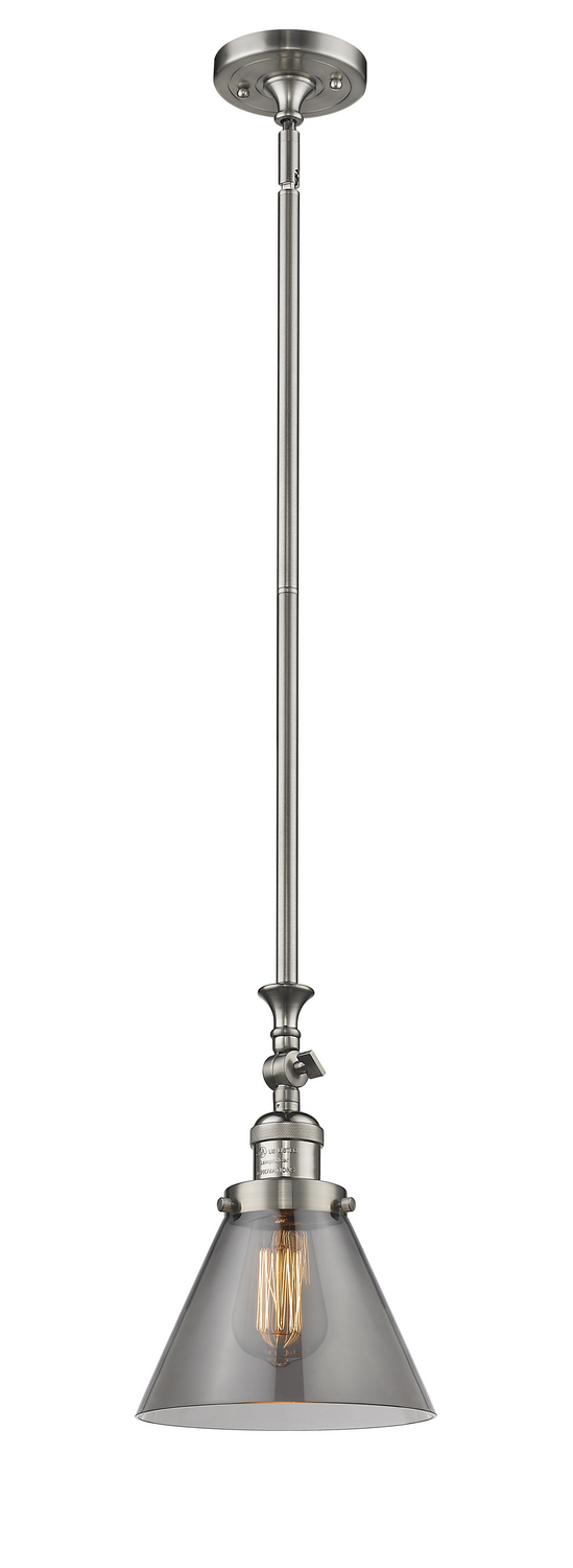 LED Mini Pendant by Innovations - Franklin Restoration Collection, Brushed Satin Nickel Finish - 206-SN-G43-LED