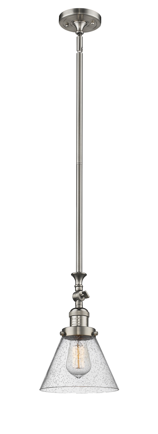 LED Mini Pendant by Innovations - Franklin Restoration Collection, Brushed Satin Nickel Finish - 206-SN-G44-LED
