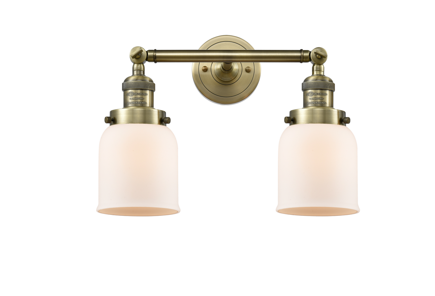 LED Bath Vanity by Innovations - Franklin Restoration Collection, Antique Brass Finish - 208-AB-G51-LED