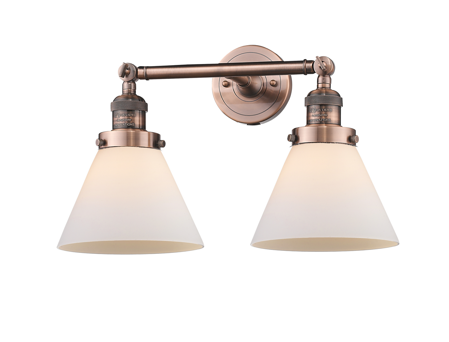 LED Bath Vanity by Innovations - Franklin Restoration Collection, Antique Copper Finish - 208-AC-G41-LED