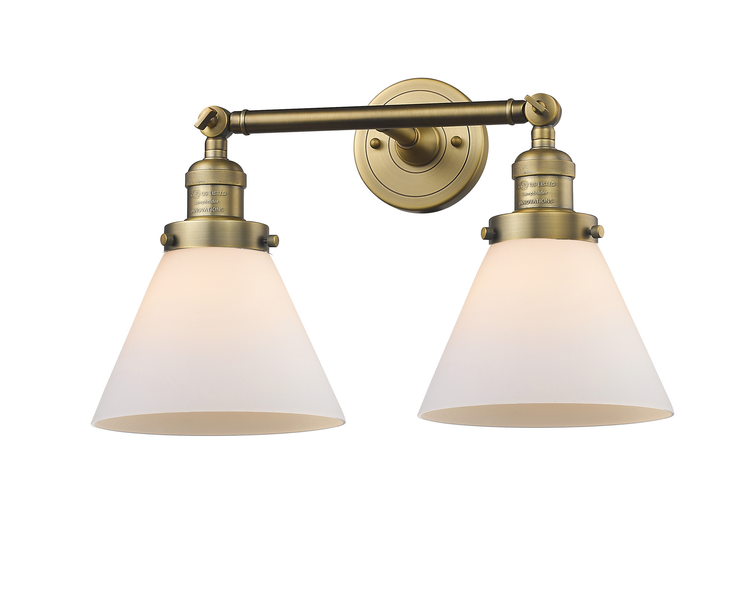 LED Bath Vanity by Innovations - Franklin Restoration Collection, Brushed Brass Finish - 208-BB-G41-LED