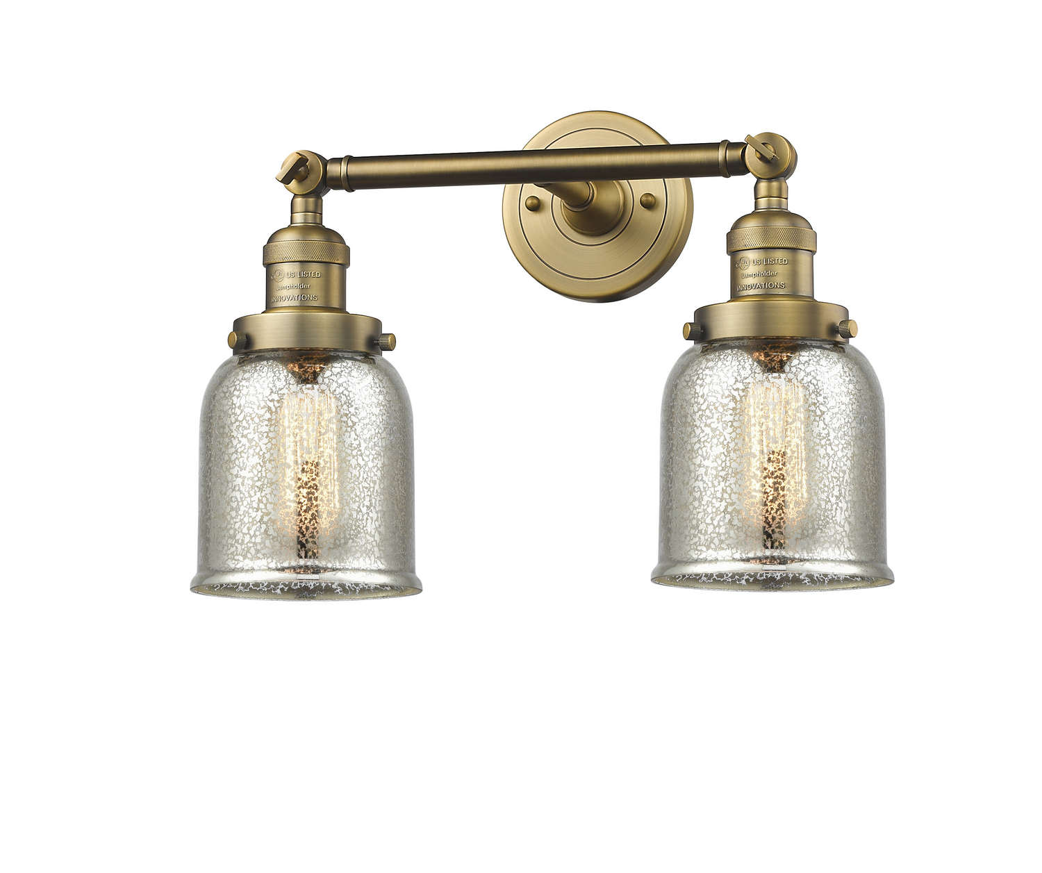 LED Bath Vanity by Innovations - Franklin Restoration Collection, Brushed Brass Finish - 208-BB-G58-LED