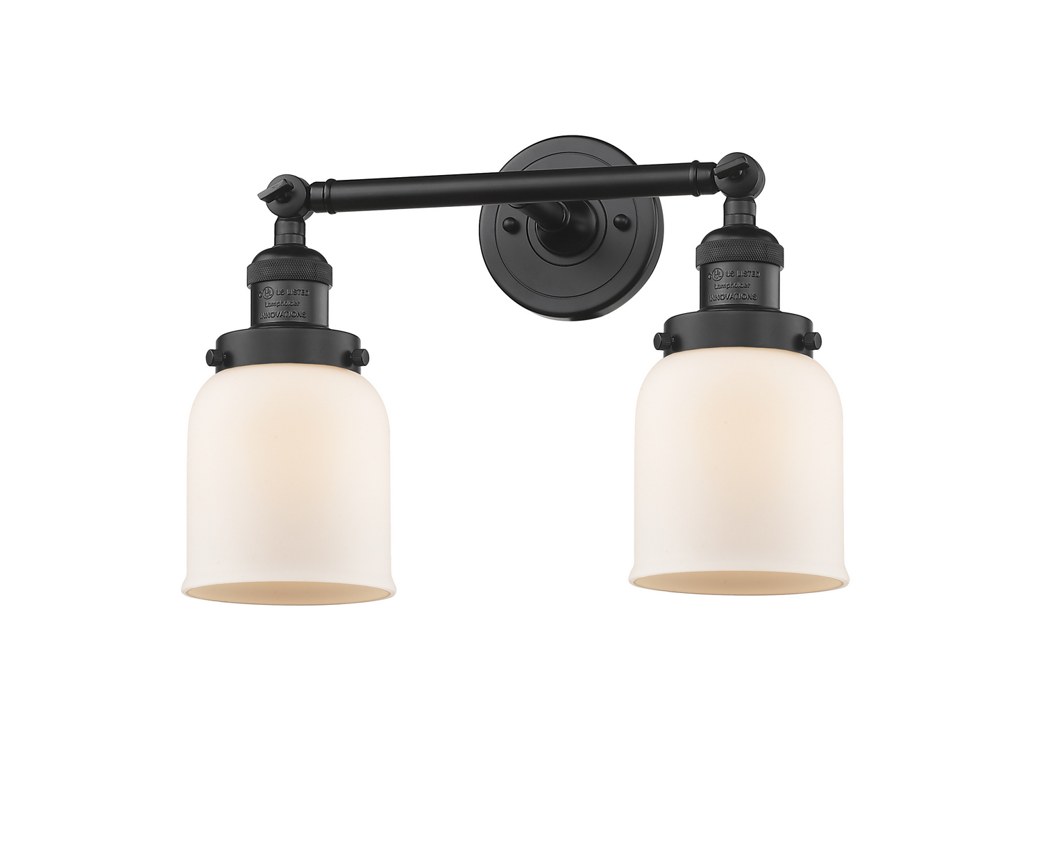 LED Bath Vanity by Innovations - Franklin Restoration Collection, Matte Black Finish - 208-BK-G51-LED