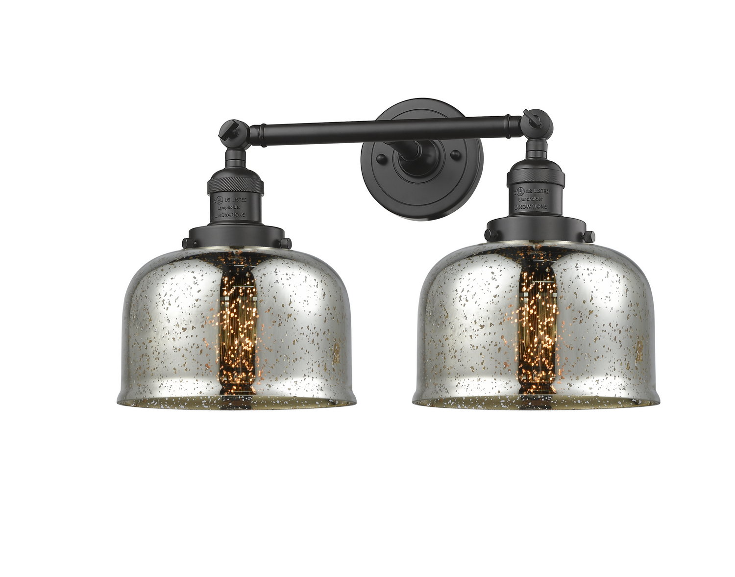 Two Light Bath Vanity by Innovations - Franklin Restoration Collection, Oil Rubbed Bronze Finish - 208-OB-G78