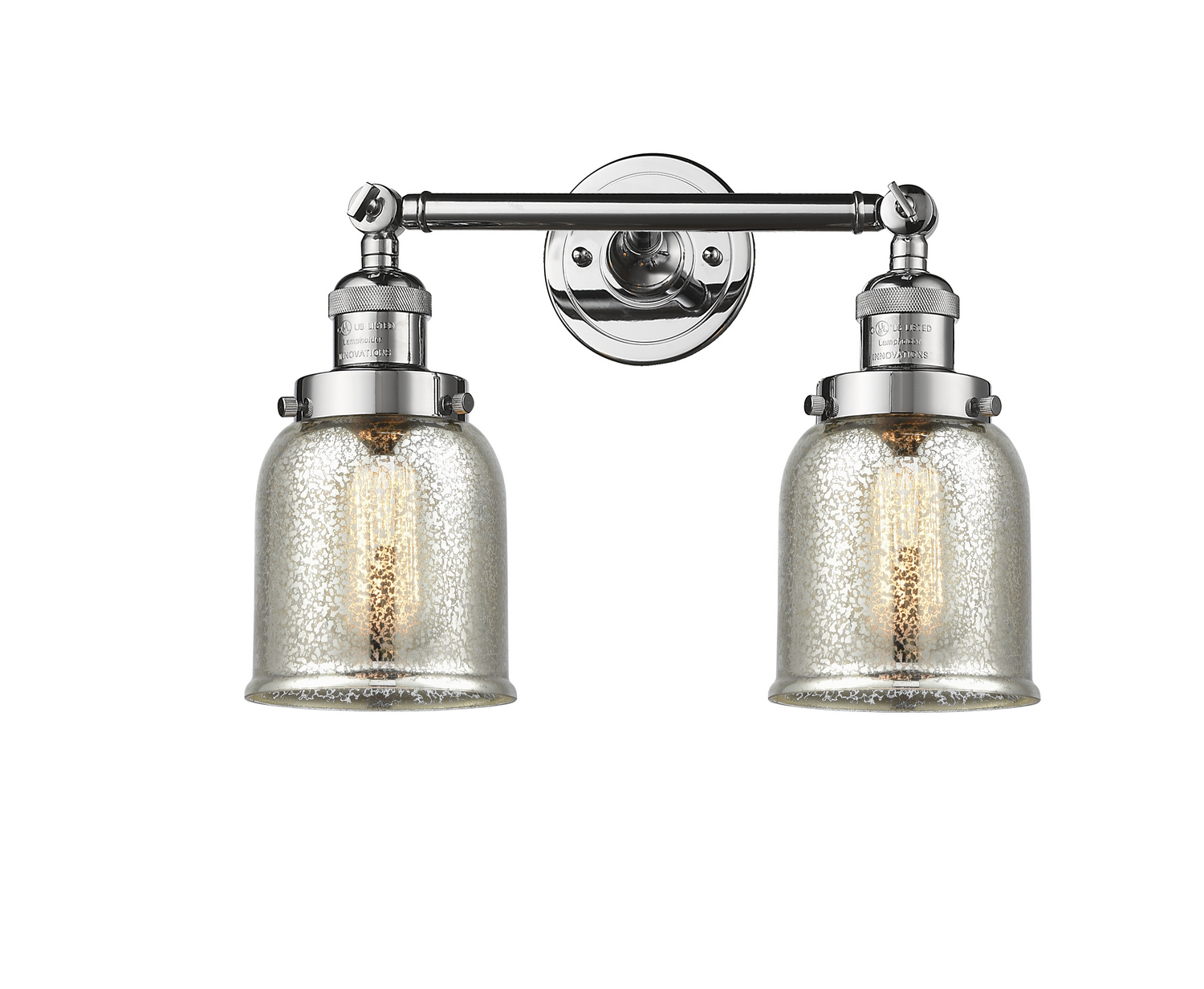 LED Bath Vanity by Innovations - Franklin Restoration Collection, Polished Chrome Finish - 208-PC-G58-LED
