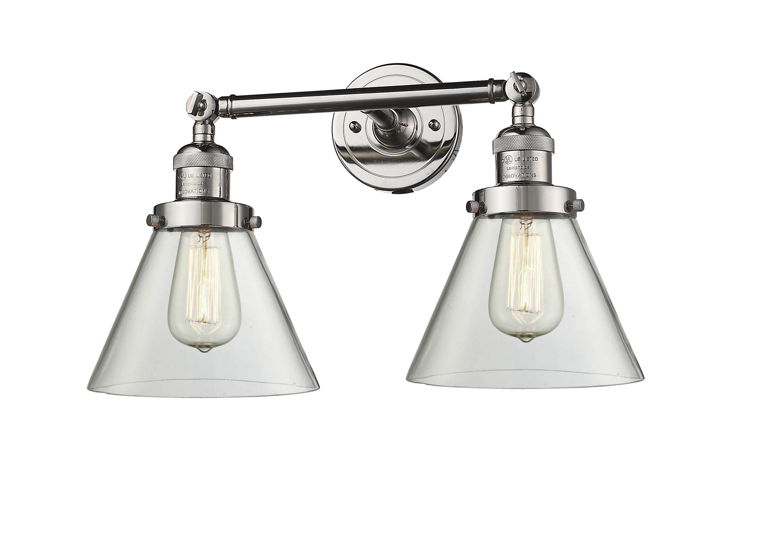 LED Bath Vanity by Innovations - Franklin Restoration Collection, Polished Nickel Finish - 208-PN-G42-LED