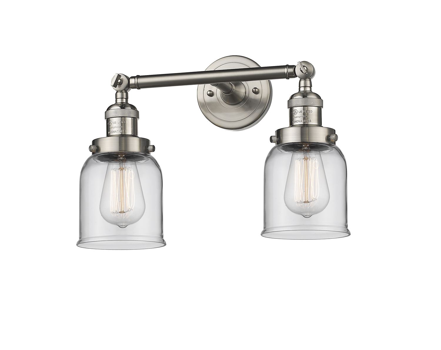LED Bath Vanity by Innovations - Franklin Restoration Collection, Brushed Satin Nickel Finish - 208-SN-G52-LED