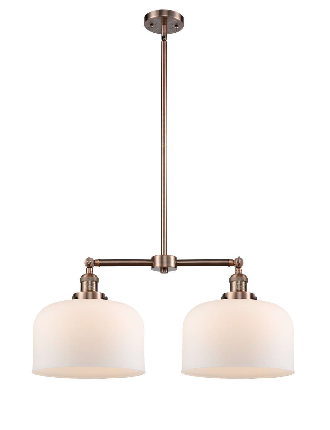 LED Island Pendant by Innovations - Franklin Restoration Collection, Antique Copper Finish - 209-AC-G71-L-LED