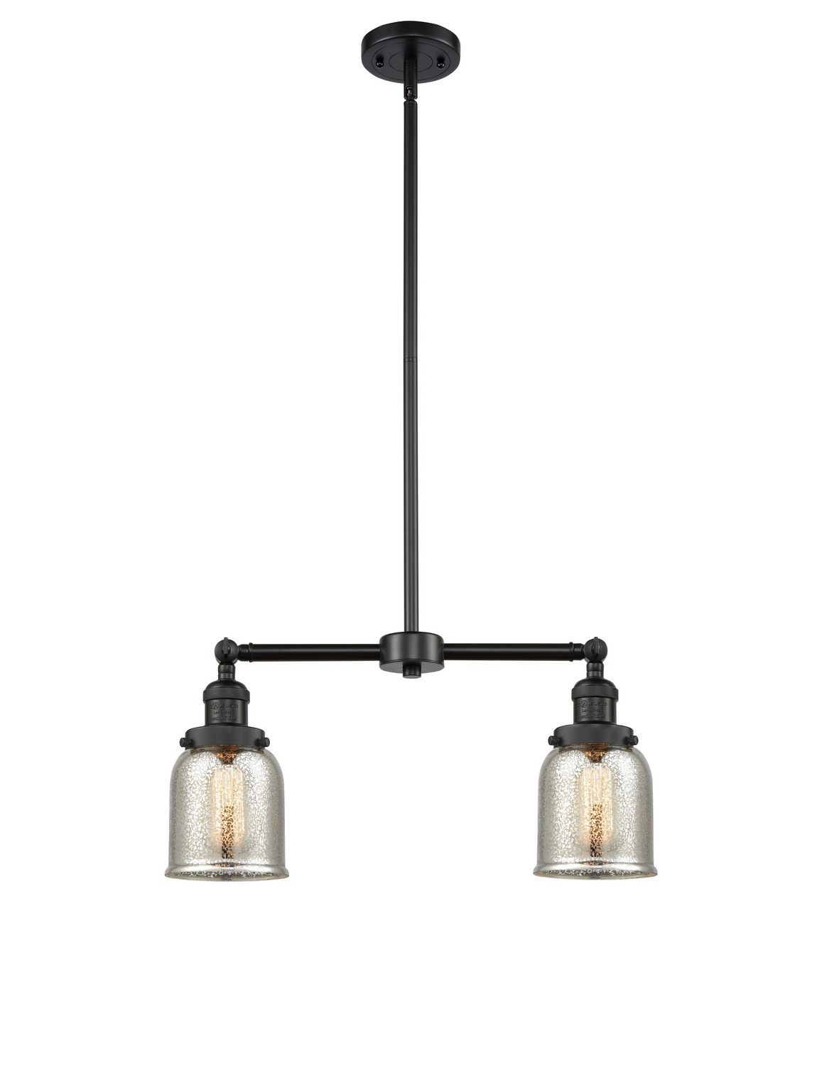 LED Island Pendant by Innovations - Franklin Restoration Collection, Matte Black Finish - 209-BK-G58-LED