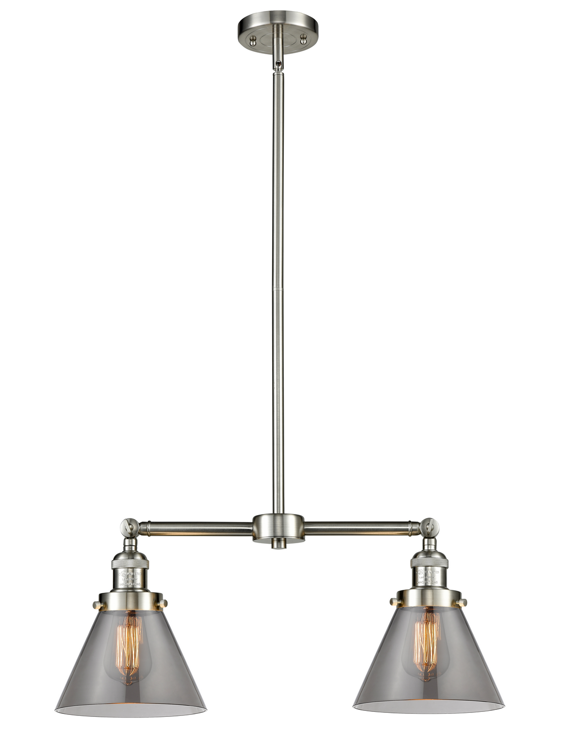 LED Island Pendant by Innovations - Franklin Restoration Collection, Brushed Satin Nickel Finish - 209-SN-G43-LED