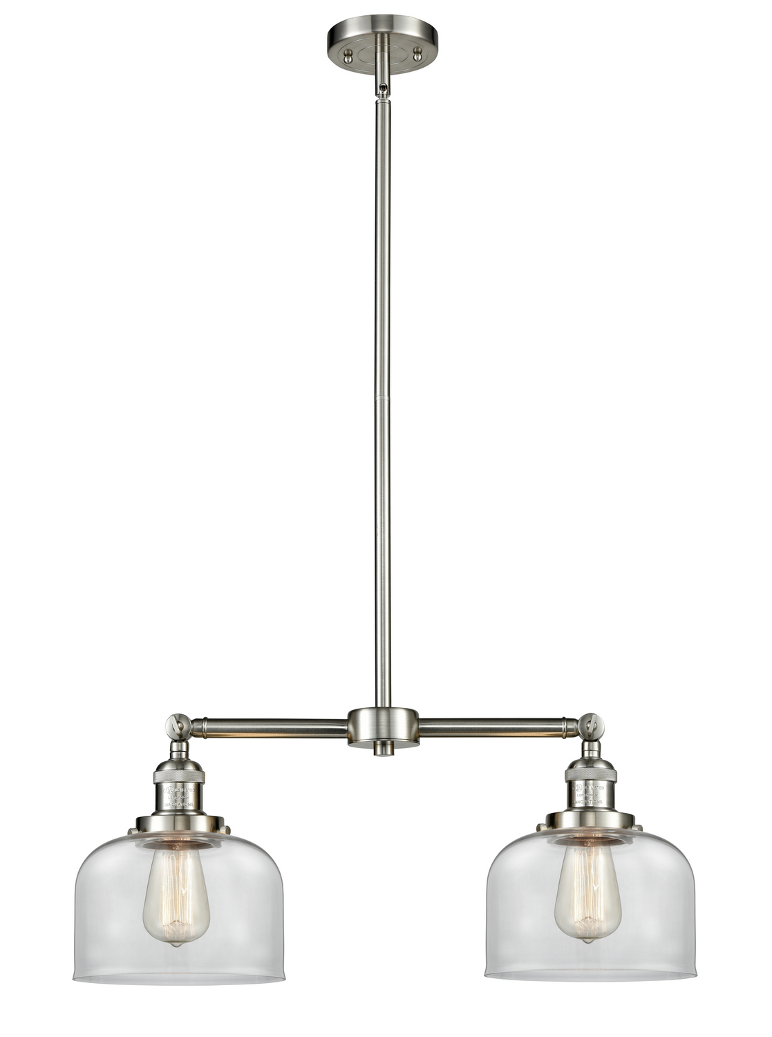 LED Island Pendant by Innovations - Franklin Restoration Collection, Brushed Satin Nickel Finish - 209-SN-G72-LED