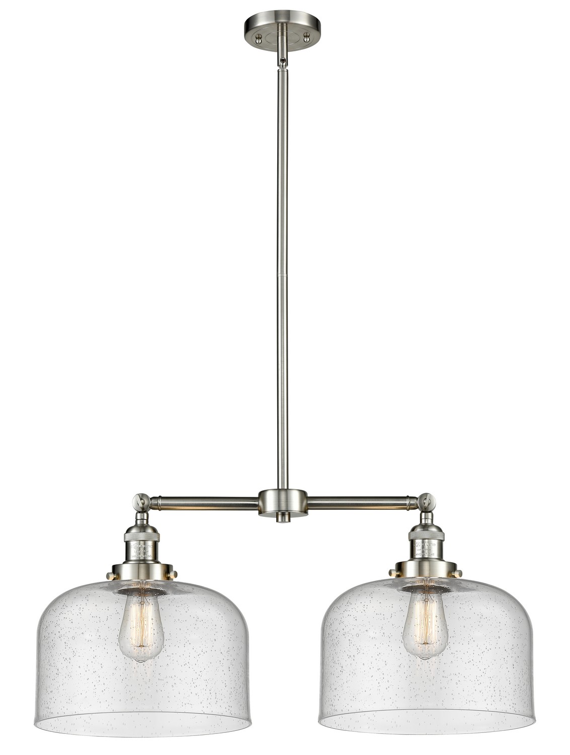 LED Island Pendant by Innovations - Franklin Restoration Collection, Brushed Satin Nickel Finish - 209-SN-G74-L-LED