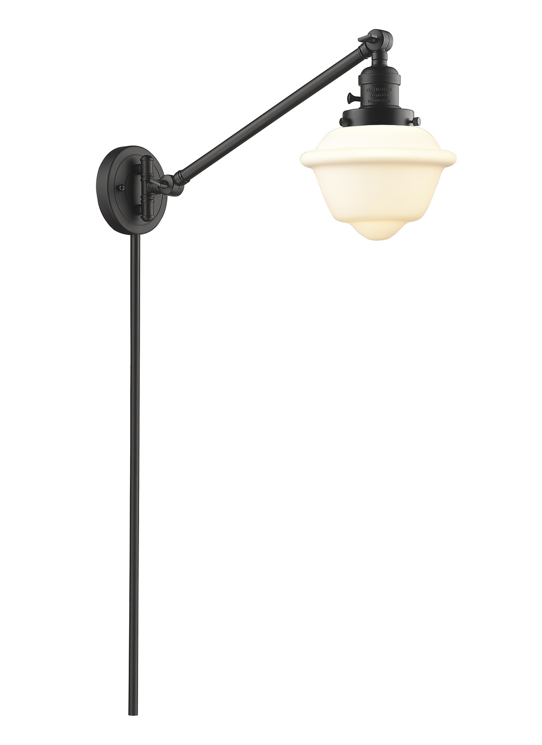 One Light Swing Arm by Innovations - Franklin Restoration Collection, Oil Rubbed Bronze Finish - 237-OB-G531