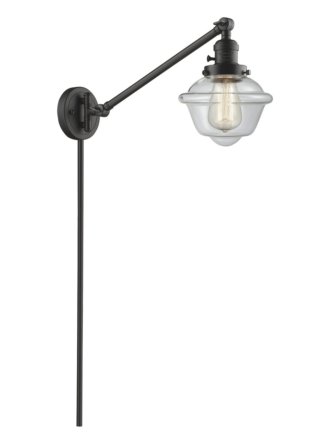 One Light Swing Arm by Innovations - Franklin Restoration Collection, Oil Rubbed Bronze Finish - 237-OB-G532