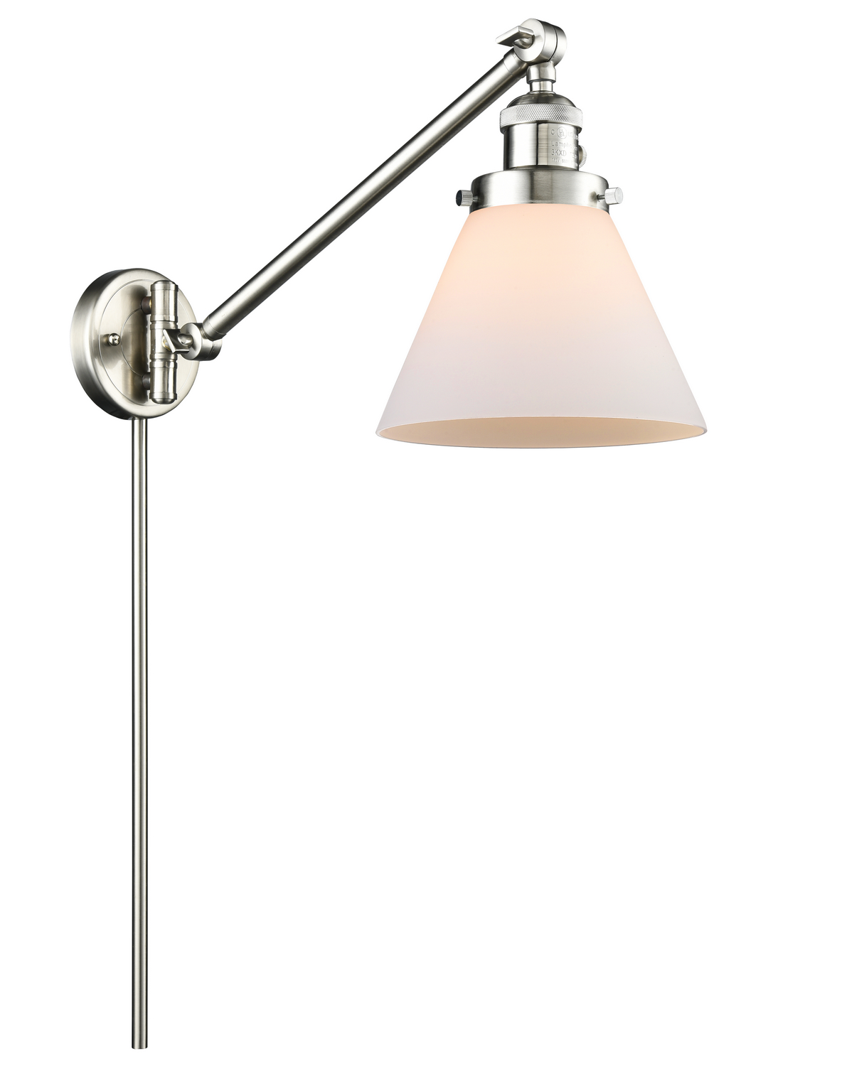 LED Swing Arm by Innovations - Franklin Restoration Collection, Brushed Satin Nickel Finish - 237-SN-G41-LED