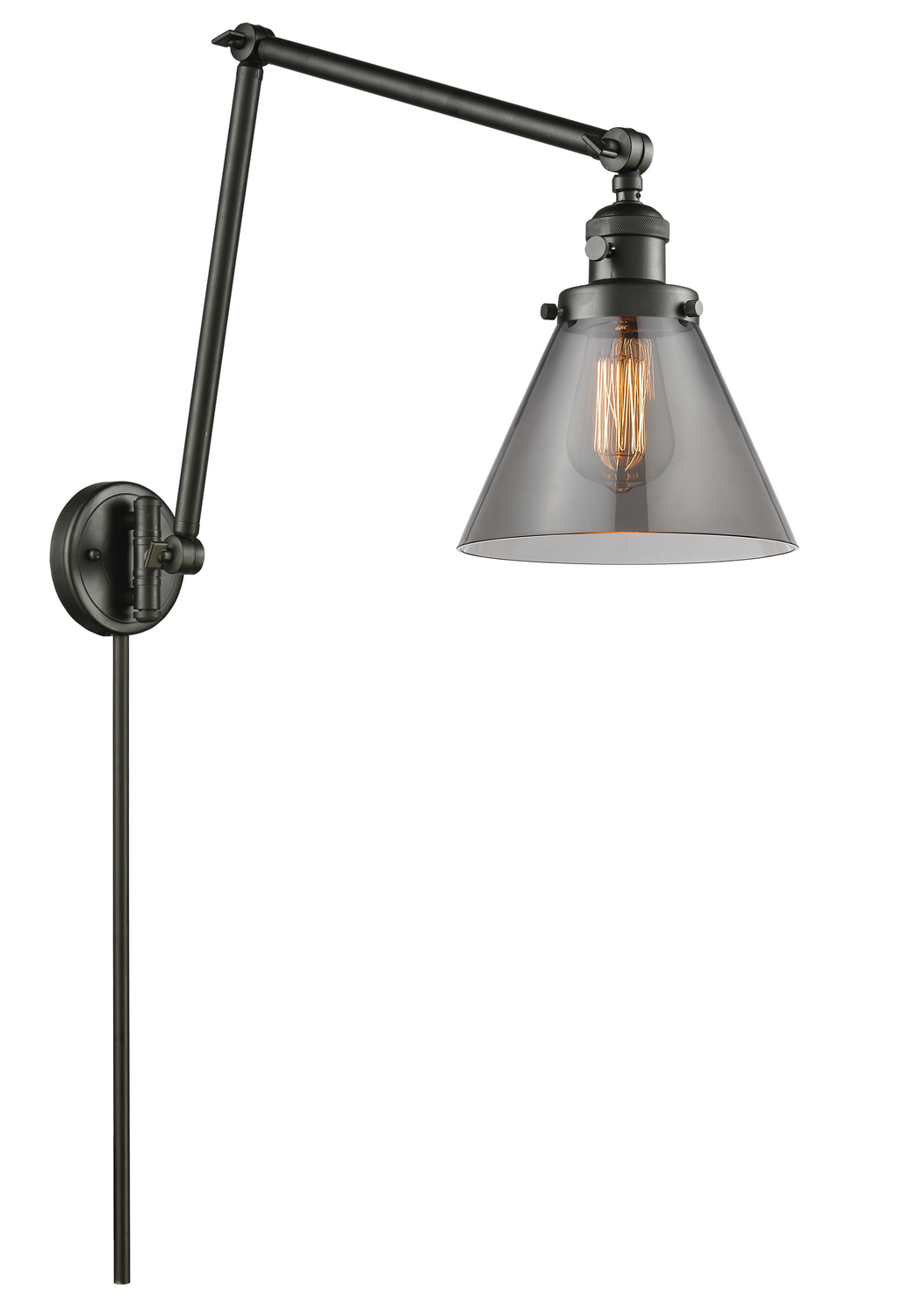 LED Swing Arm by Innovations - Franklin Restoration Collection, Oil Rubbed Bronze Finish - 238-OB-G43-LED