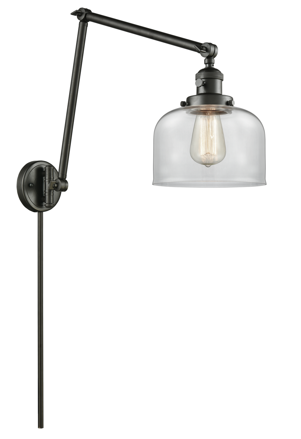 LED Swing Arm by Innovations - Franklin Restoration Collection, Oil Rubbed Bronze Finish - 238-OB-G72-LED