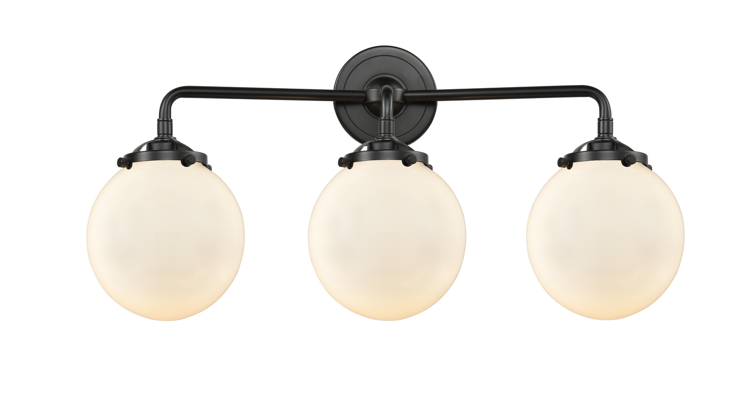 LED Bath Vanity by Innovations - Nouveau Collection, Oil Rubbed Bronze Finish - 284-3W-OB-G201-6-LED