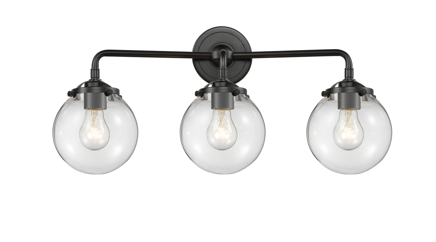Three Light Bath Vanity by Innovations - Nouveau Collection, Oil Rubbed Bronze Finish - 284-3W-OB-G202-6