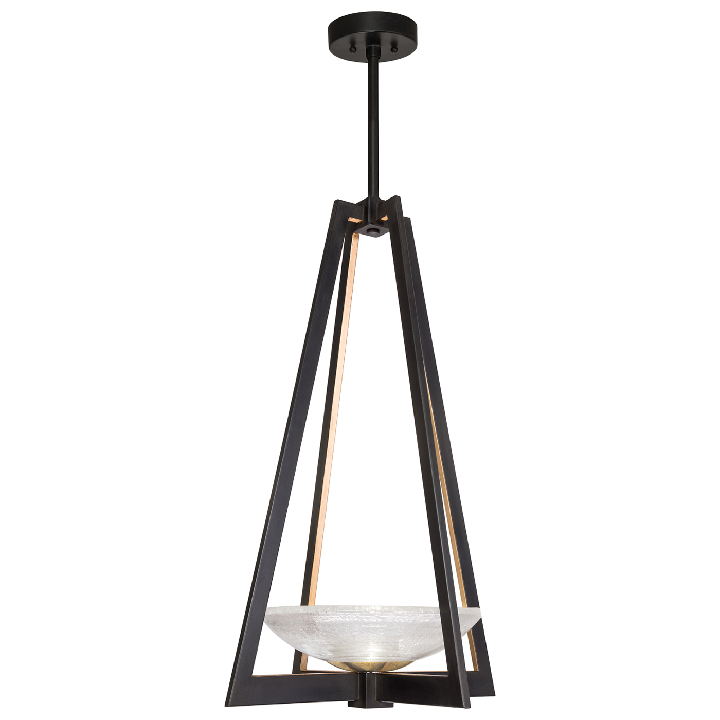 Fine Art Delphi LED Pendant in Black - 896040-3ST