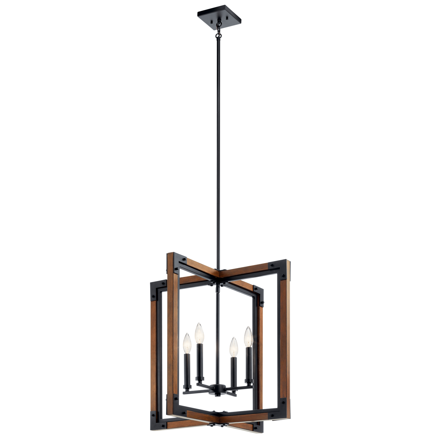 Marimount 4-Light Foyer Pendant in Auburn Stained Finish - Picture 1 of 4