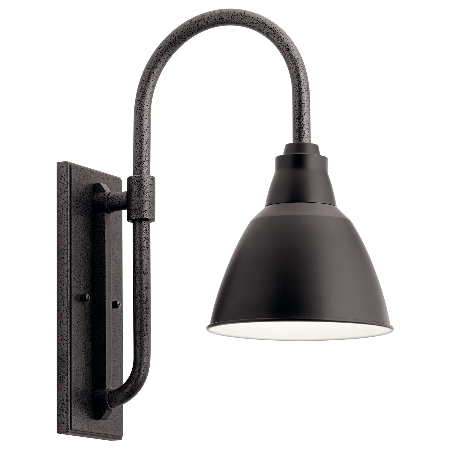 KICH 49836BK PELLINORD BLACK OUTDOOR WALL 1LT 1 A21 150W 120