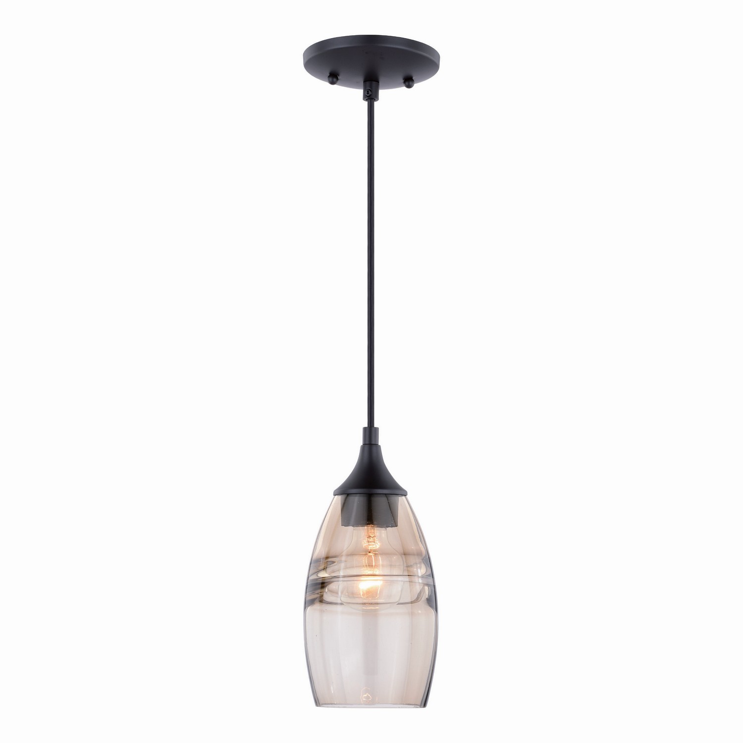 Oil Rubbed Bronze One Light Mini Pendant from the Milano Collection