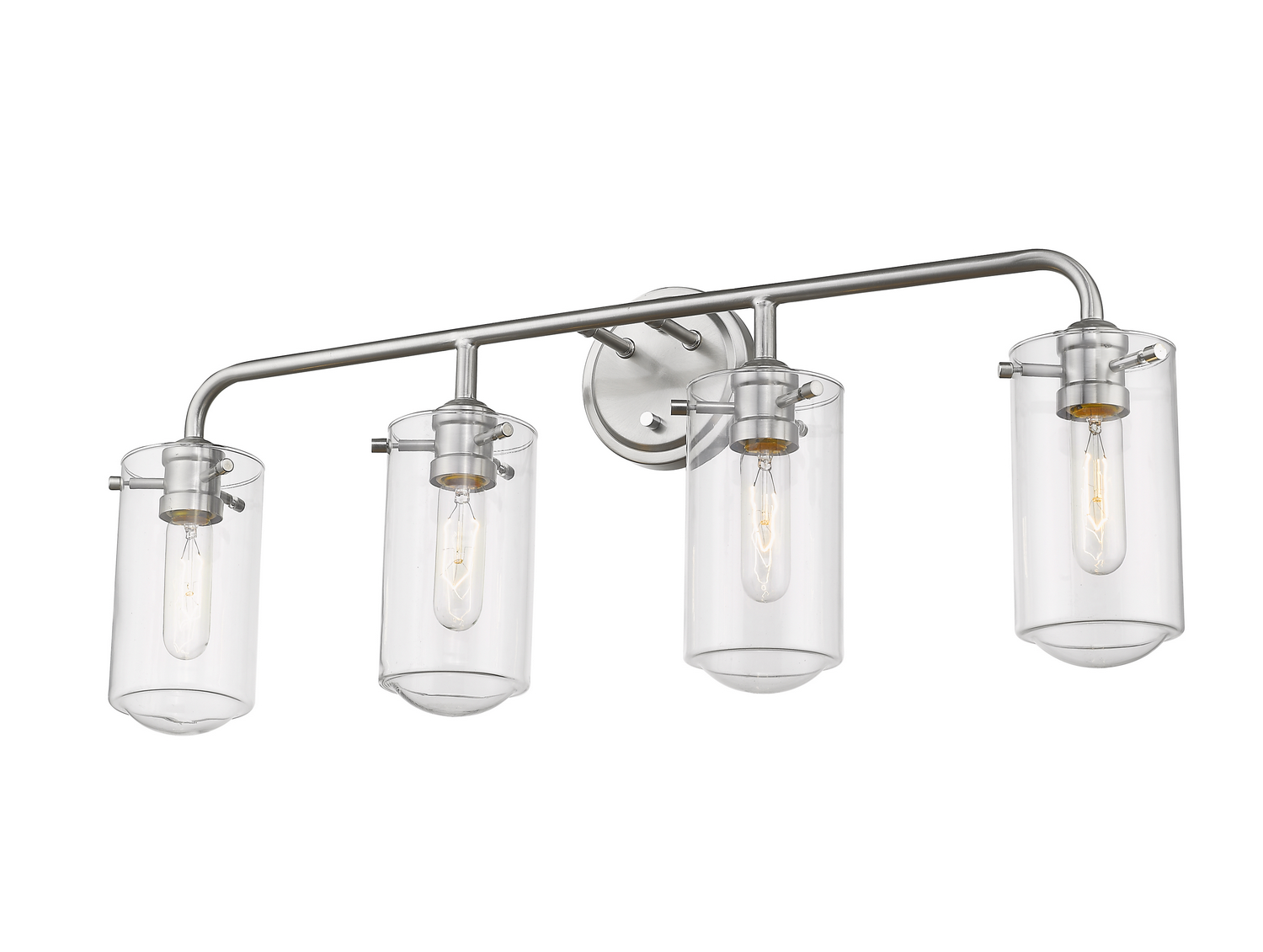 Four Light Vanity by Z-Lite - Delaney Collection, Brushed Nickel Finish - 471-4V-BN