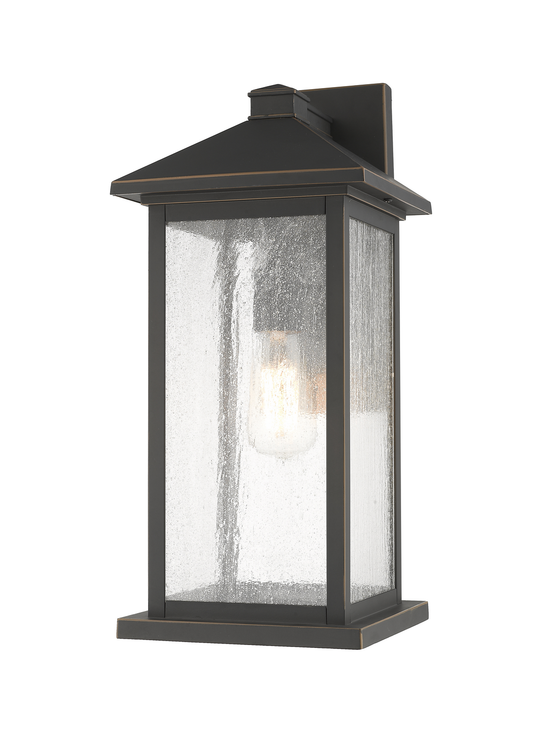 One Light Outdoor Wall Light by Z-Lite - Portland Collection, Oil Rubbed Bronze Finish - 531MXL-ORB