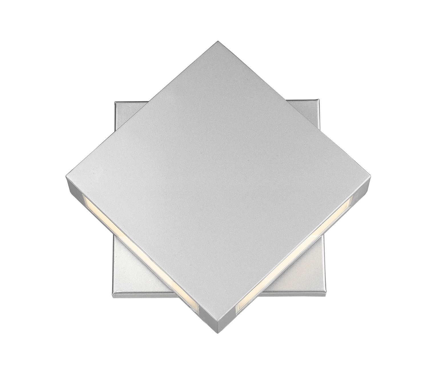 LED Outdoor Wall Mount by Z-Lite - Quadrate Collection, Silver Finish - 572B-SL-LED