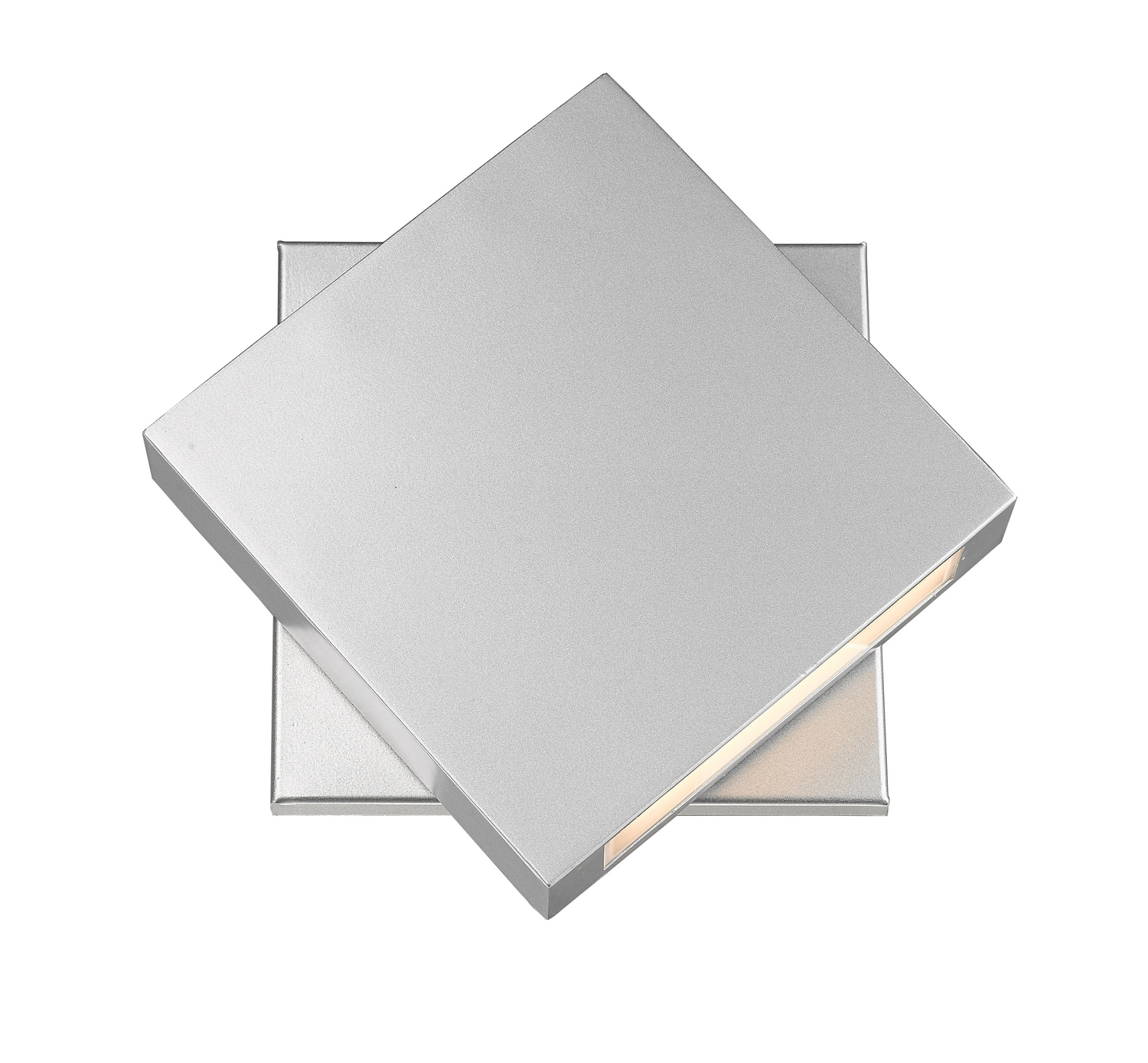 LED Outdoor Wall Mount by Z-Lite - Quadrate Collection, Silver Finish - 573B-SL-LED