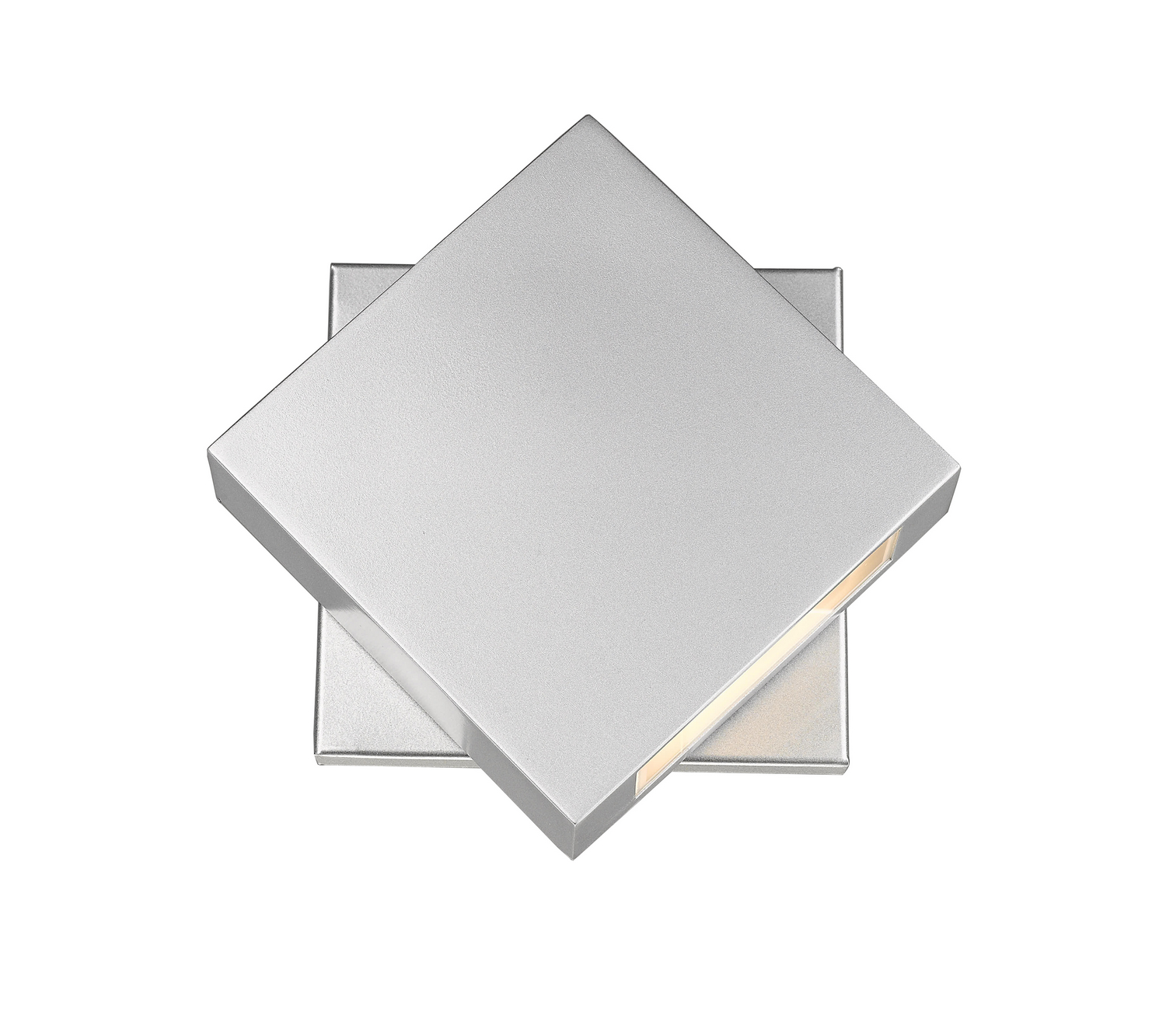LED Outdoor Wall Mount by Z-Lite - Quadrate Collection, Silver Finish - 573S-SL-LED