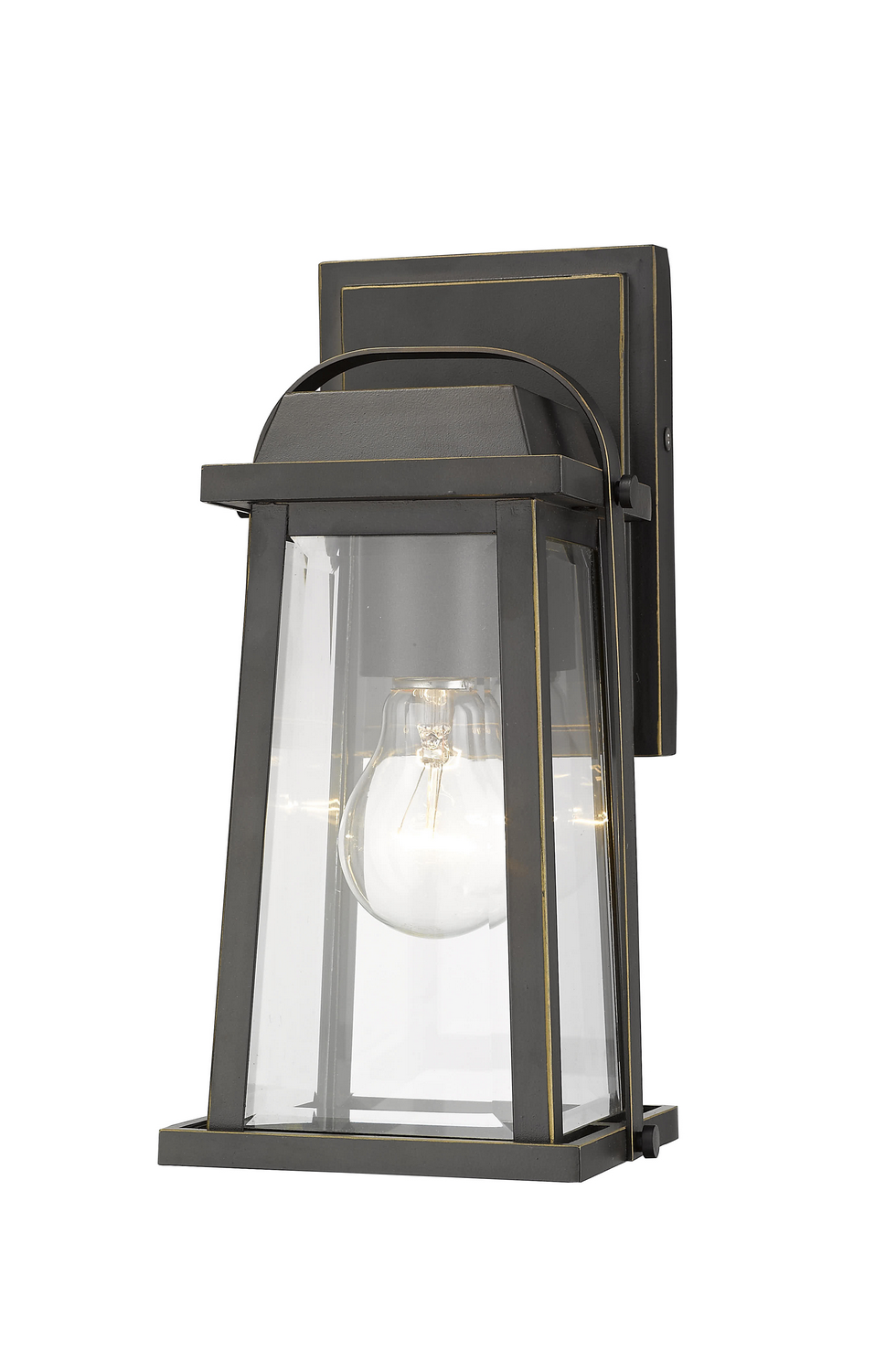One Light Outdoor Wall Light by Z-Lite - Millworks Collection, Oil Rubbed Bronze Finish - 574S-ORB