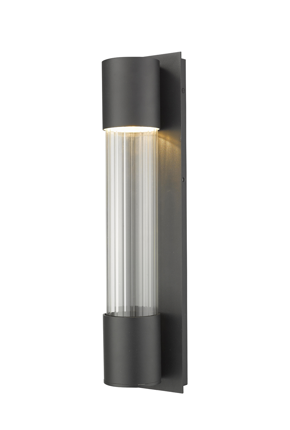 LED Outdoor Wall Mount by Z-Lite - Striate Collection, Black Finish - 575M-BK-LED