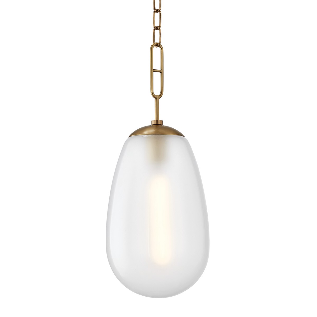 Hudson Valley Bruckner One Light Pendant in Aged Brass - 2109-AGB