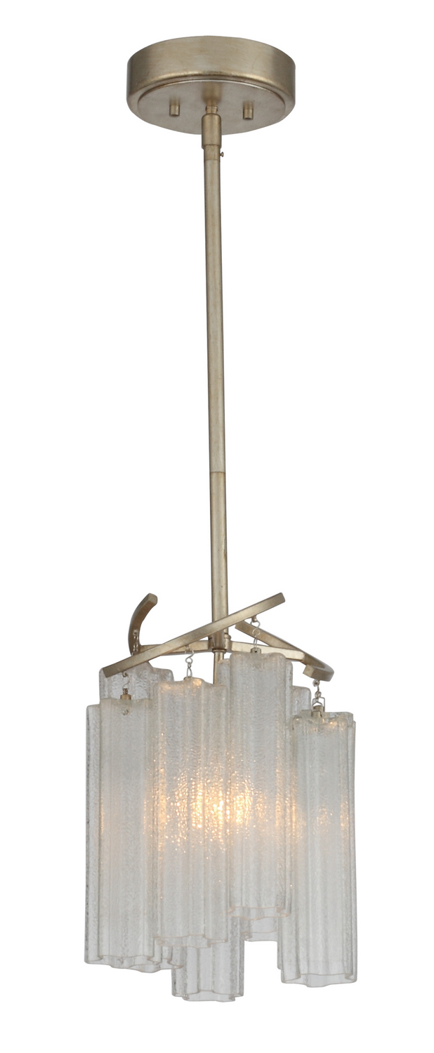 Maxim Victoria One Light Pendant in Golden Silver - 39573WFLGS