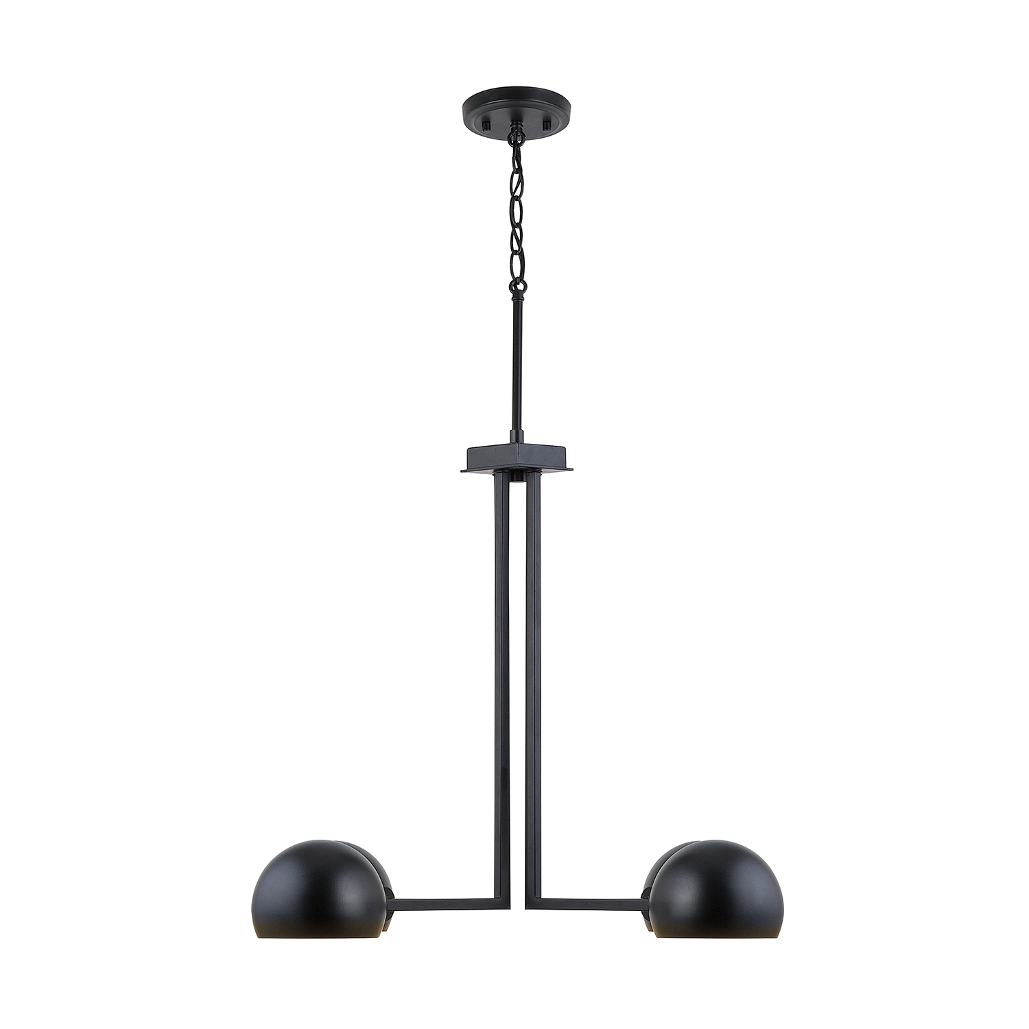 Capital Lighting Hadley Four Light Chandelier in Matte Black - 433141MB