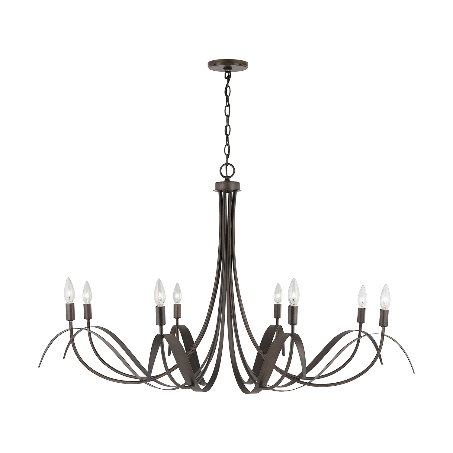 Eight Light Chandelier from the Tess collection by Capital Lighting 434781TB