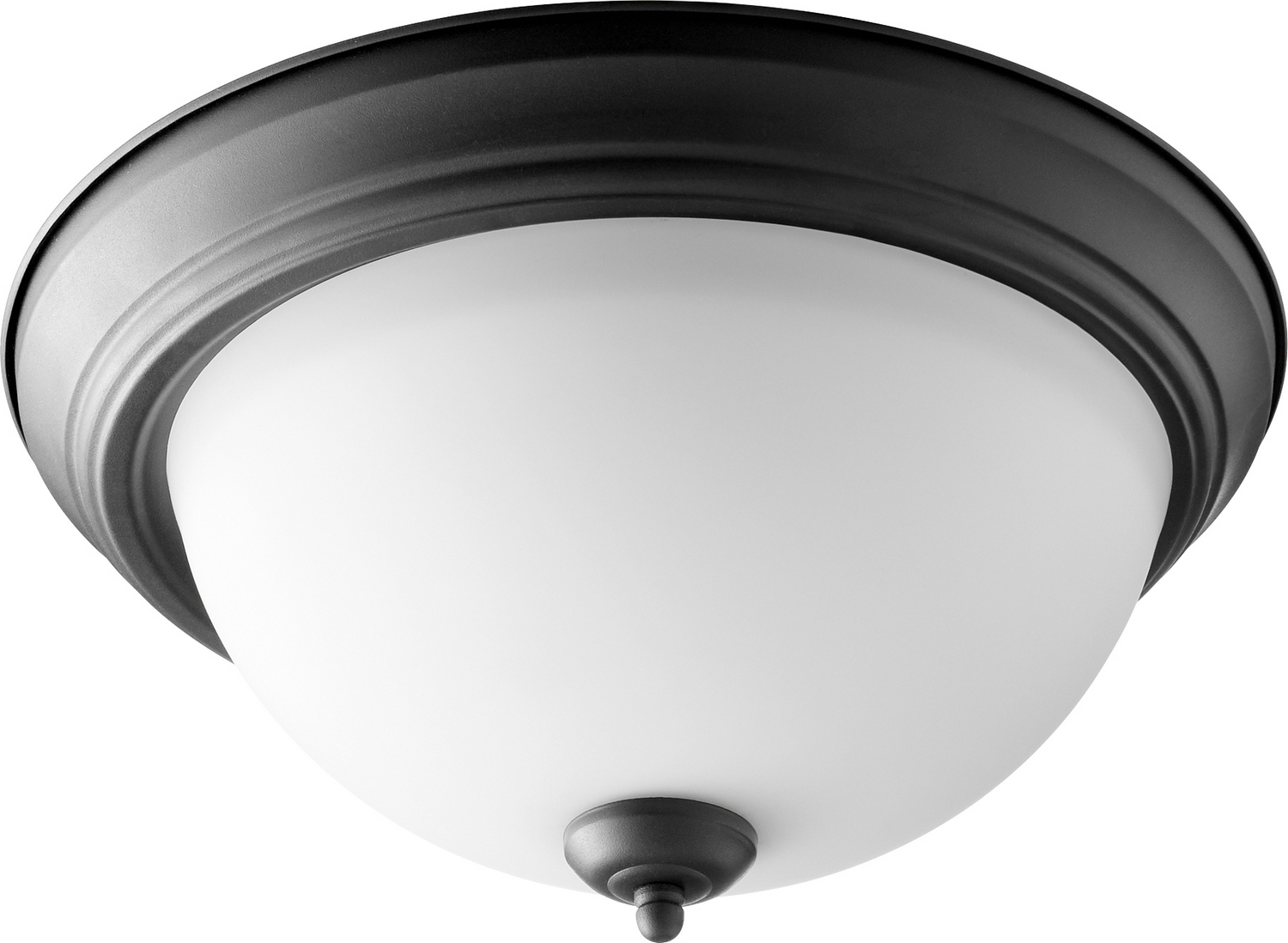 Quorum Home 3-Light 16" Flush Mount Ceiling Light in Noir