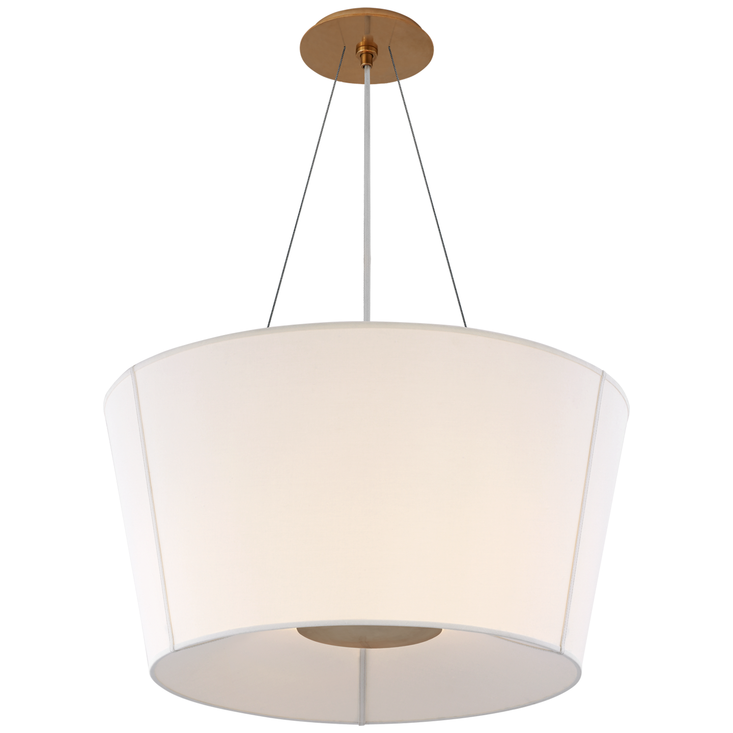 Visual Comfort Signature Hoop Two Light Lantern in Soft Brass - BBL 5115SB-L