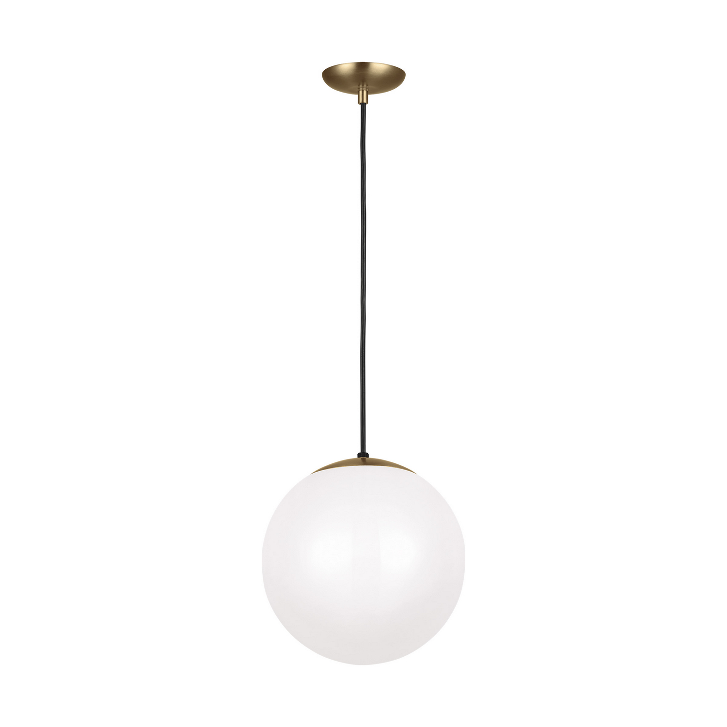 Visual Comfort Studio Leo - Hanging Globe One Light Pendant in Satin Brass - 6022-848