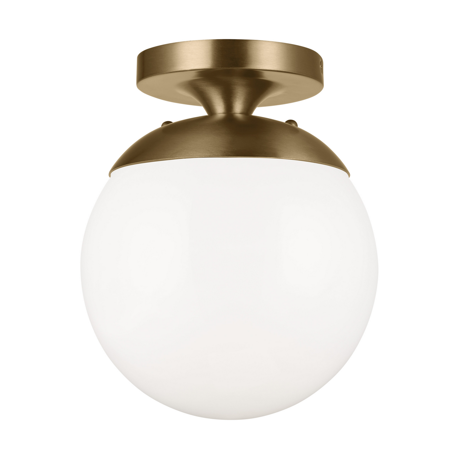 Visual Comfort Studio Leo - Hanging Globe One Light Wall / Ceiling Semi-Flush Mount in Satin Brass - 7518EN3-848