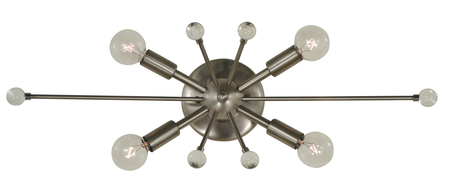 Framburg Supernova Four Light Wall Sconce in Brushed Nickel - 5324 BN