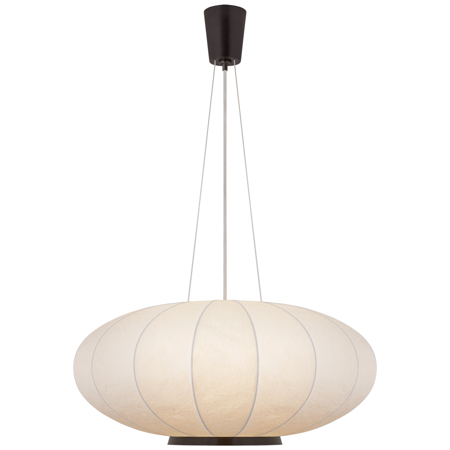 Visual Comfort Signature Paper Moon One Light Pendant in Bronze - BBL 5123BZ-RP