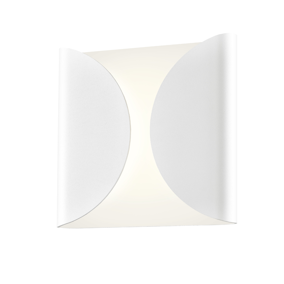 Sonneman Folds LED Wall Sconce in Textured White - 2710.98-WL