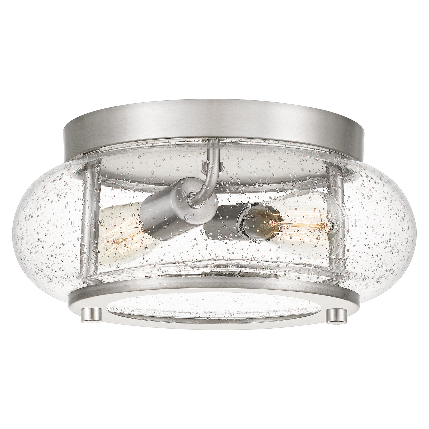 Quoizel Trilogy Two Light Flush Mount in Brushed Nickel - TRG1612BN